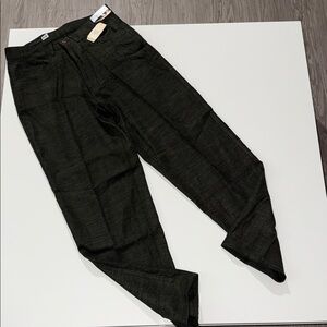 Metropolitan View Pants Wool Flat Front Charcoal Gray Mens Size 30W X 32L NWT